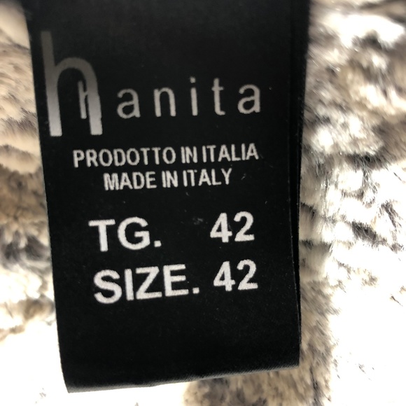 Hanita Women's Open Front Gray Drappe Coat CG - Picture 3 of 8